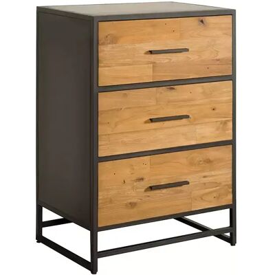 Ladekast Felino - Recycled Teak - Metaal - Tower Living Bruin Ladekast Felino - Recycled Teak - Metaal - Tower Living Bruin