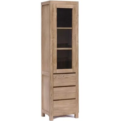 Vitrinekast Corona Klein - Teakhout - Naturel - Tower Living Naturel Vitrinekast Corona Klein - Teakhout - Naturel - Tower Living Naturel