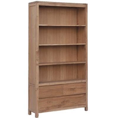 Boekenkast Corona - Teakhout - Naturel - Tower Living Naturel Boekenkast Corona - Teakhout - Naturel - Tower Living Naturel