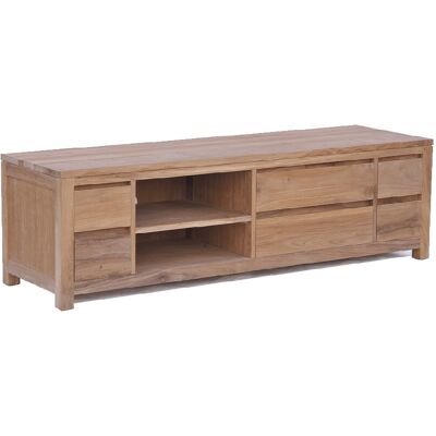 TV Kast Corona 170 cm - Teakhout - Naturel - Tower Living Naturel TV Kast Corona 170 cm - Teakhout - Naturel - Tower Living Naturel