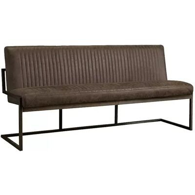 Eetkamerbank Ferro - Microvezel - Donker bruin - 135 cm - Tower Living Bruin Eetkamerbank Ferro - Microvezel - Donker bruin - 135 cm - Tower Living Bruin