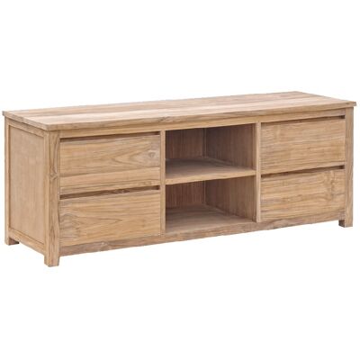 TV Kast Corona 160 cm - Teakhout - Naturel - Tower Living Naturel TV Kast Corona 160 cm - Teakhout - Naturel - Tower Living Naturel