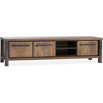TV Meubel Kinga - Groot - Lamulux - Old teak - Maxfurn Old teak TV Meubel Kinga - Groot - Lamulux - Old teak - Maxfurn Old teak