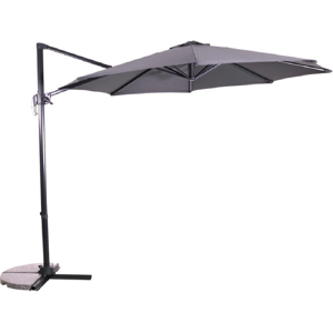 Zweefparasol Libra - Grijs - Ø3 Meter - Lesli Living Grijs Zweefparasol Libra - Grijs - Ø3 Meter - Lesli Living Grijs