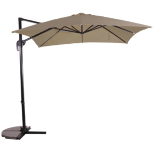 Zweefparasol Libra - Taupe - 2,5 x 2,5 Meter - Lesli Living Taupe Zweefparasol Libra - Taupe - 2,5 x 2,5 Meter - Lesli Living Taupe
