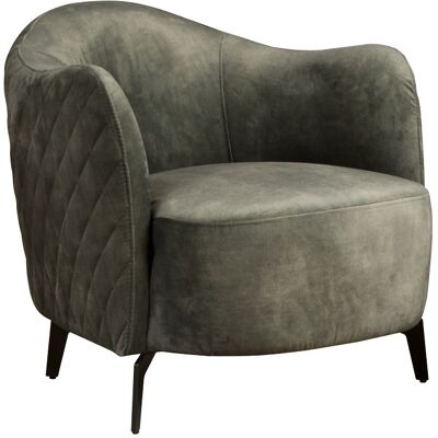 Fauteuil Bondo - Fluweel - Donkergroen - Tower Living Groen Fauteuil Bondo - Fluweel - Donkergroen - Tower Living Groen