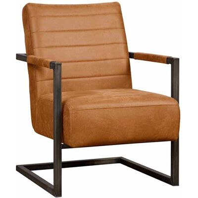 Fauteuil Rocca - Microleder Bull - Cognac - Tower Living Cognac Fauteuil Rocca - Microleder Bull - Cognac - Tower Living Cognac