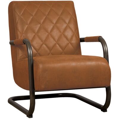 Fauteuil Civo - Microleder - Cognac - Tower Living Cognac Fauteuil Civo - Microleder - Cognac - Tower Living Cognac