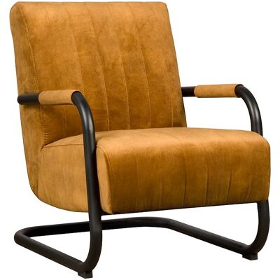 Fauteuil Riva - Fluweel - Okergeel - Tower Living Okergeel Fauteuil Riva - Fluweel - Okergeel - Tower Living Okergeel