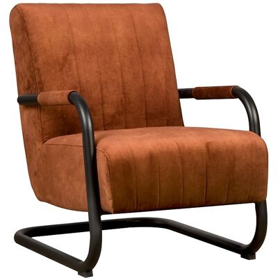 Fauteuil Riva - Fluweel - Koper - Tower Living Koper Fauteuil Riva - Fluweel - Koper - Tower Living Koper