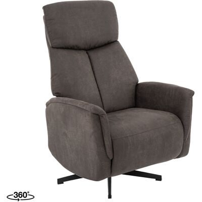 LABEL51 Fauteuil Helsinki - Antraciet - Kunstleder - Manueel Verstelbaar Antraciet LABEL51 Fauteuil Helsinki - Antraciet - Kunstleder - Manueel Verstelbaar Antraciet