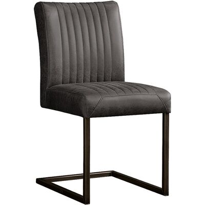 Eetkamerstoel Ferro - Microvezel - Antraciet - Tower Living Antraciet Eetkamerstoel Ferro - Microvezel - Antraciet - Tower Living Antraciet