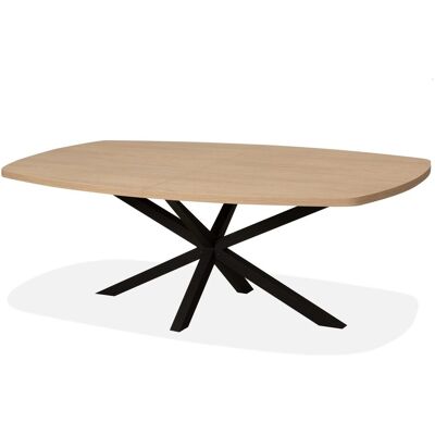 Eettafel Mylo - Lamulux - Ovaal - Uitschuifbaar - Maxfurn Mokka Eettafel Mylo - Lamulux - Ovaal - Uitschuifbaar - Maxfurn Mokka