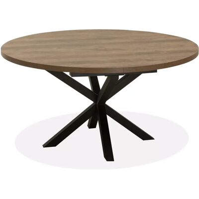 Eettafel Isla - Lamulux - Uitschuifbaar - Rond - Maxfurn Old teak Eettafel Isla - Lamulux - Uitschuifbaar - Rond - Maxfurn Old teak