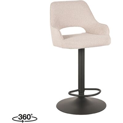 LABEL51 - Barkruk Fer - Natuurlijk - Bouclé - Bar stool LABEL51 - Barkruk Fer - Natuurlijk - Bouclé - Bar stool