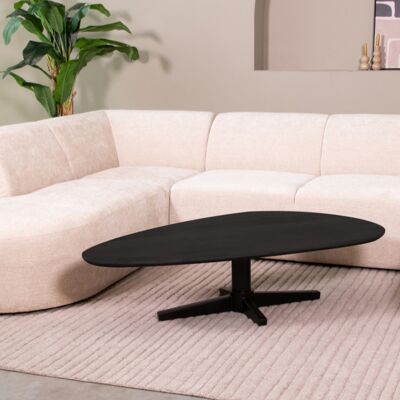 LABEL51 Salontafel Rosie - Zwart - Mangohout - 140 cm LABEL51 Salontafel Rosie - Zwart - Mangohout - 140 cm