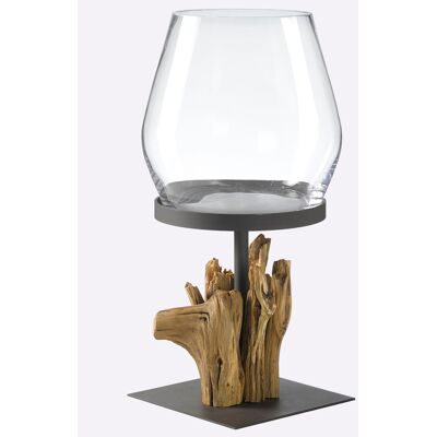 HEINE HOME Windlicht - 114cm Hoge Bruine Kaarsenhouder HEINE HOME Windlicht - 114cm Hoge Bruine Kaarsenhouder