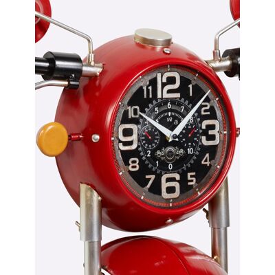 Wandklok H/b/d ca. 53,5/48,5/13 cm rood unisex Wandklok H/b/d ca. 53,5/48,5/13 cm rood unisex