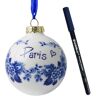 Heinen Delfts Blauw Kerstbal DIY set