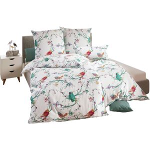 wäschepur Seersucker Beddengoed Set - 2-delig, wit-groen, 135x200cm wäschepur Seersucker Beddengoed Set - 2-delig, wit-groen, 135x200cm