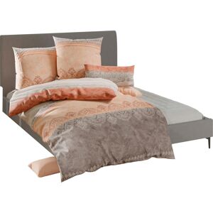 Bedtextiel 80x80/135x200 cm ivoor/apricot bedrukt unisex Bedtextiel 80x80/135x200 cm ivoor/apricot bedrukt unisex