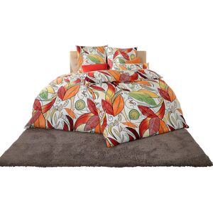 Bedtextiel 80x80/135x200 cm wit/oranje bedrukt unisex Bedtextiel 80x80/135x200 cm wit/oranje bedrukt unisex
