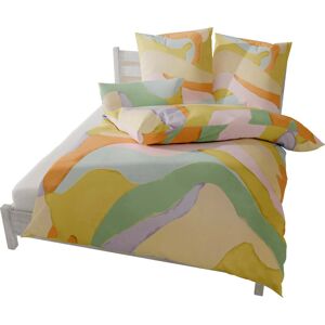 Bedtextiel 135x200 cm + 80x80 cm vanille/limoen bedrukt unisex Bedtextiel 135x200 cm + 80x80 cm vanille/limoen bedrukt unisex