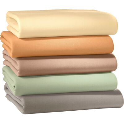 ESTELLA Katoenen Fitted Sheet - 100% Katoen, Groen, 100x200cm - Fitted Sheet ESTELLA Katoenen Fitted Sheet - 100% Katoen, Groen, 100x200cm - Fitted Sheet