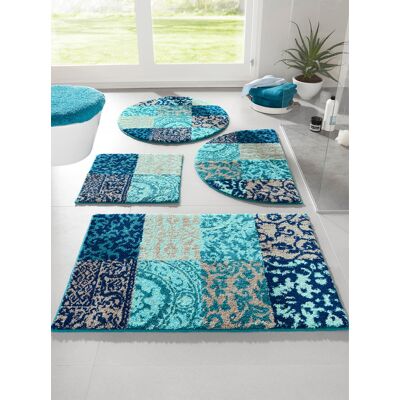 Grund Turquoise Rechthoekige Badmat - Badmat Grund Turquoise Rechthoekige Badmat - Badmat