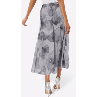 Geweven rok 36 lichtgrijs geprint Dames Geweven rok 36 lichtgrijs geprint Dames