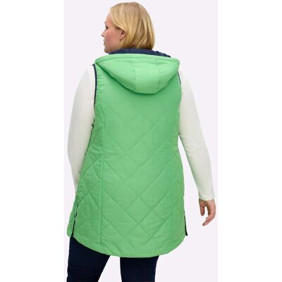 Keerbaar gilet 40 diepblauw/appelgroen Dames Keerbaar gilet 40 diepblauw/appelgroen Dames