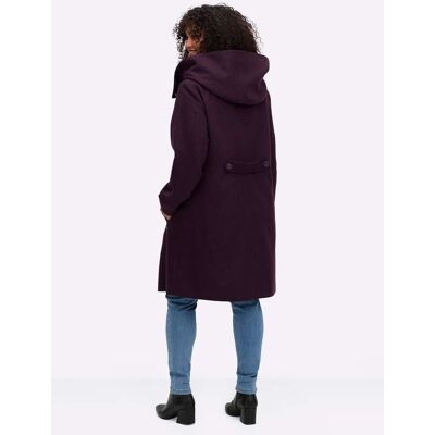 Korte mantel 40 aubergine Dames Korte mantel 40 aubergine Dames