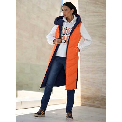 Keerbaar gilet 34 marine/oranje Dames Keerbaar gilet 34 marine/oranje Dames