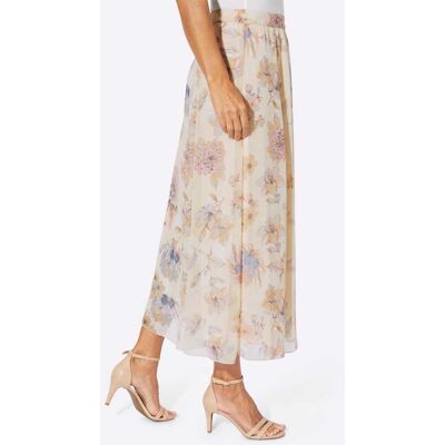 Geweven rok 36 ecru/hortensia bedrukt Dames Geweven rok 36 ecru/hortensia bedrukt Dames