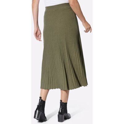 Tricot rok 34 kaki gemêleerd Dames Tricot rok 34 kaki gemêleerd Dames