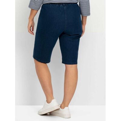 Jeansbermuda 40 blue denim + dark blue denim Dames Jeansbermuda 40 blue denim + dark blue denim Dames