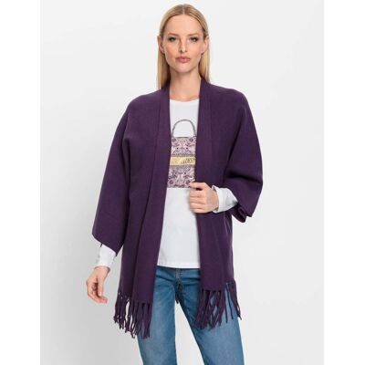 Gebreide cape 32/34 druif Dames Gebreide cape 32/34 druif Dames