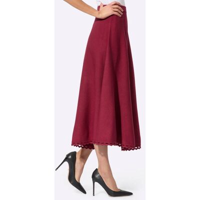 Tricot rok 36 donkerrood Dames Tricot rok 36 donkerrood Dames
