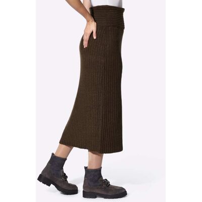 Tricot rok 34 chocolade Dames Tricot rok 34 chocolade Dames