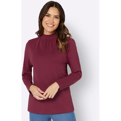 Shirt met opstaande kraag 38 bordeaux Dames Shirt met opstaande kraag 38 bordeaux Dames