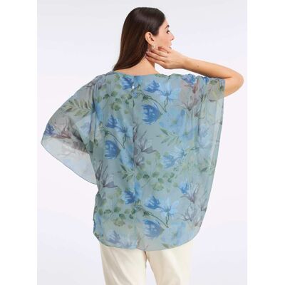 Tuniek 40 kalkmint/ijsblauw bedrukt Dames Tuniek 40 kalkmint/ijsblauw bedrukt Dames