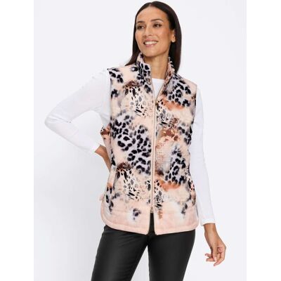 Bodywarmer 34 zwart/zand geprint Dames Bodywarmer 34 zwart/zand geprint Dames
