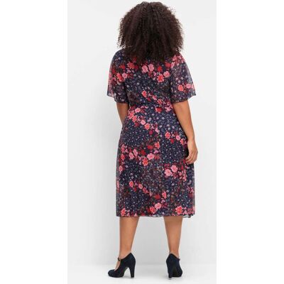 Bloemenjurk 40 blauw gedessineerd Dames Bloemenjurk 40 blauw gedessineerd Dames