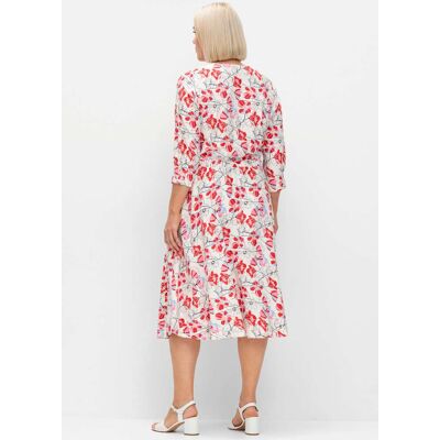 Bloemenjurk 40 roze gedessineerd Dames Bloemenjurk 40 roze gedessineerd Dames