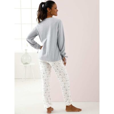 Pyjama 36/38 ecru geprint Dames Pyjama 36/38 ecru geprint Dames