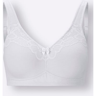 Comfortbeha zonder beugel 100B wit Dames Comfortbeha zonder beugel 100B wit Dames