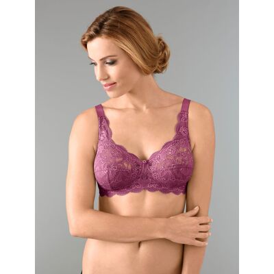 Beha 100B prune + zwart Dames Beha 100B prune + zwart Dames