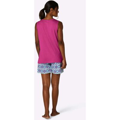 Shortama 36/38 magenta/mint bedrukt Dames Shortama 36/38 magenta/mint bedrukt Dames