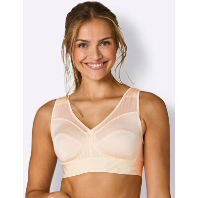 Sportbeha zonder beugel 100B champagne/ivoor Dames Sportbeha zonder beugel 100B champagne/ivoor Dames