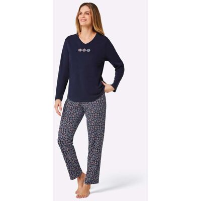 Pyjama 36/38 marine geprint Dames Pyjama 36/38 marine geprint Dames